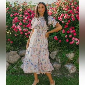 Ivy city smocked floral dress